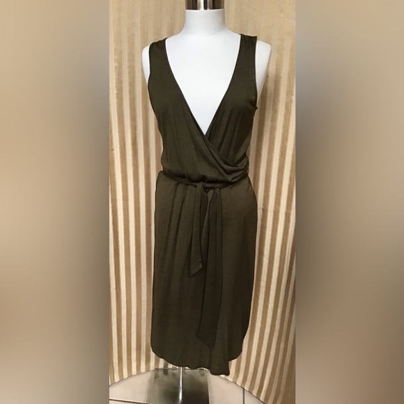 Ralph Lauren Retro Raw Silk Sleeveless Dress - Picture 2 of 4